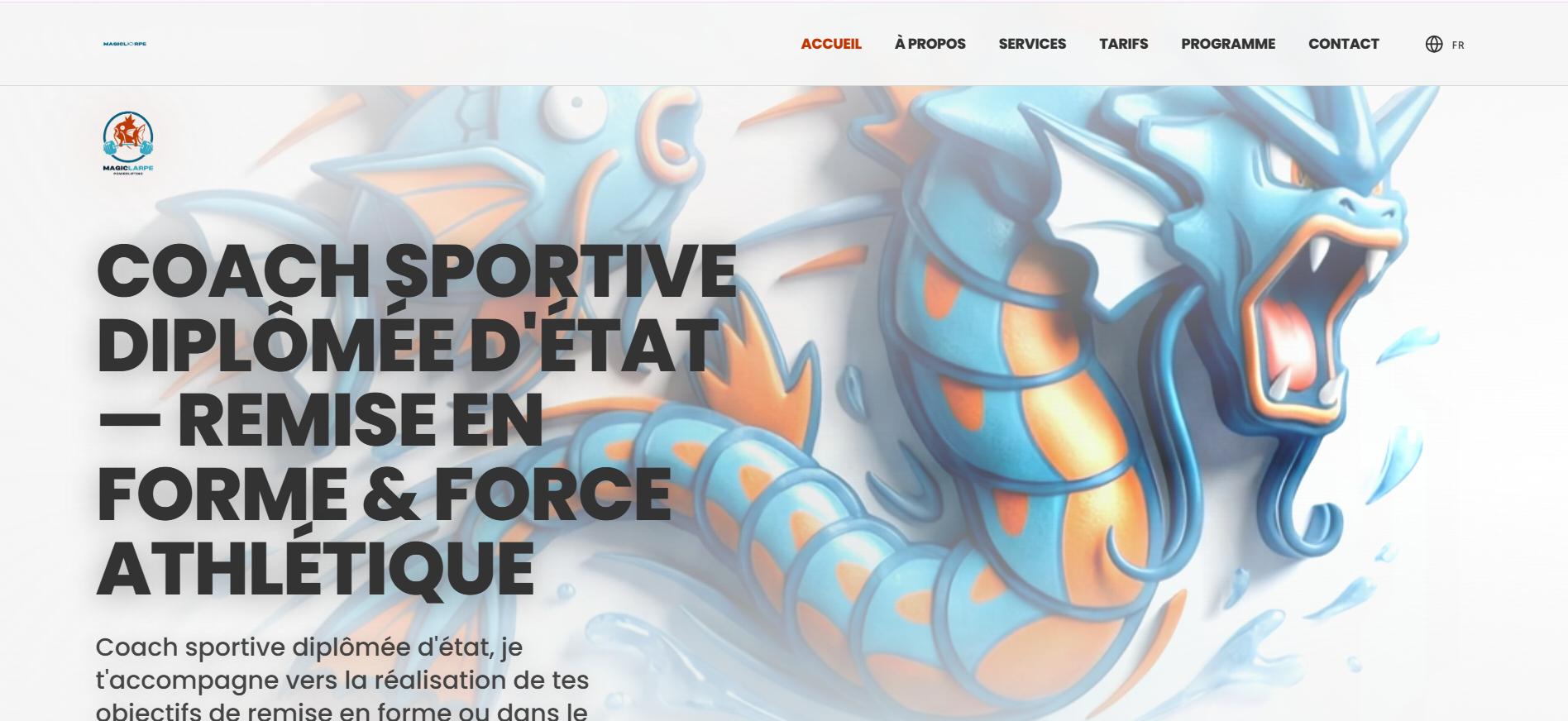 Aperçu du site MagicLarpe Coaching