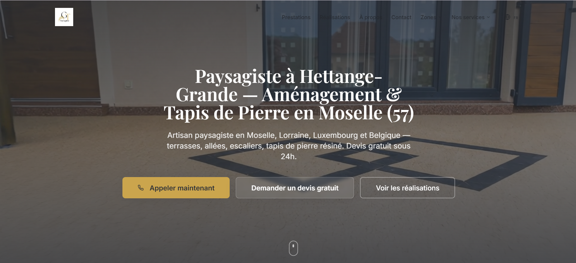 Aperçu du site GT Paysagiste